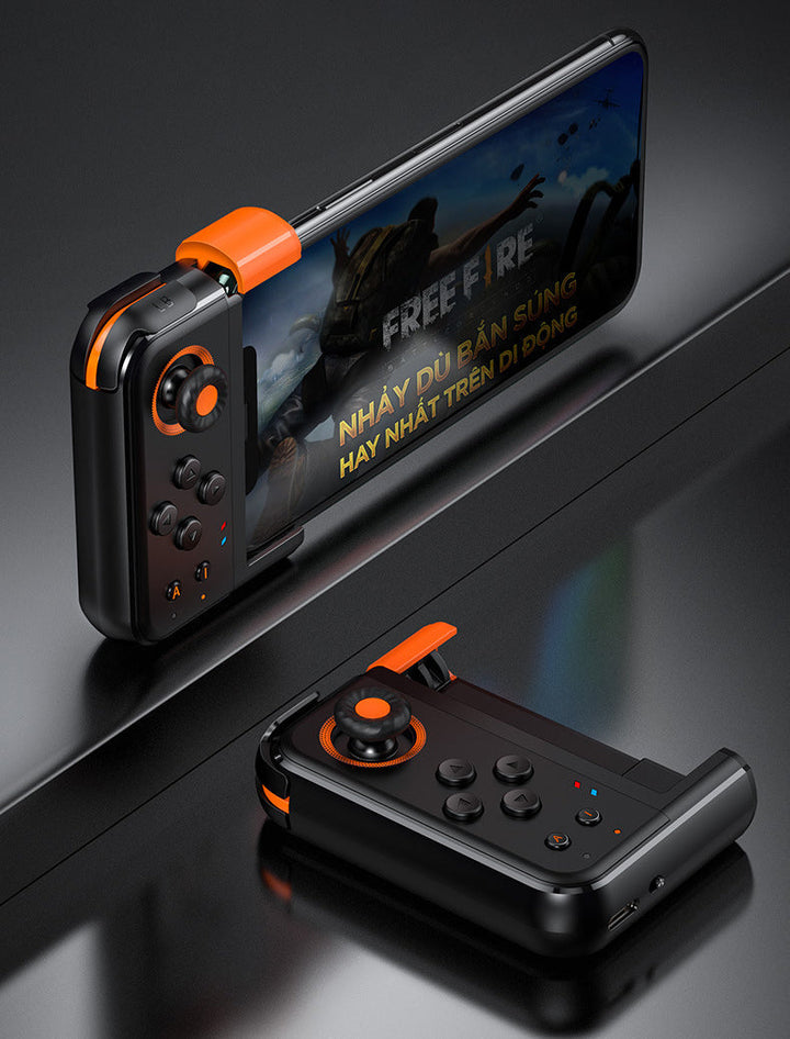 BowLift | Wireless Bluetooth Mobile Game Controller with Flexible Joystick, Programmable Buttons & Ambient Light, for All Phones
