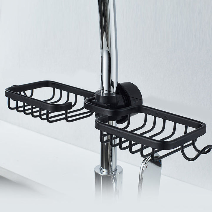 Shower holder for Shampoo & Soap – Stainless Steel – Silver or Black – No Drilling | Bowlift