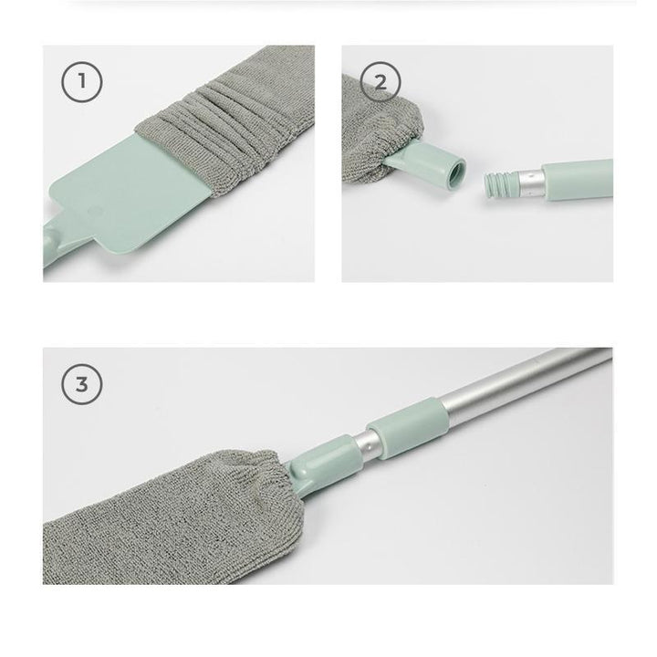 Multifunction Retractable Microfiber Dust Brush Gap Mop | Bowlift