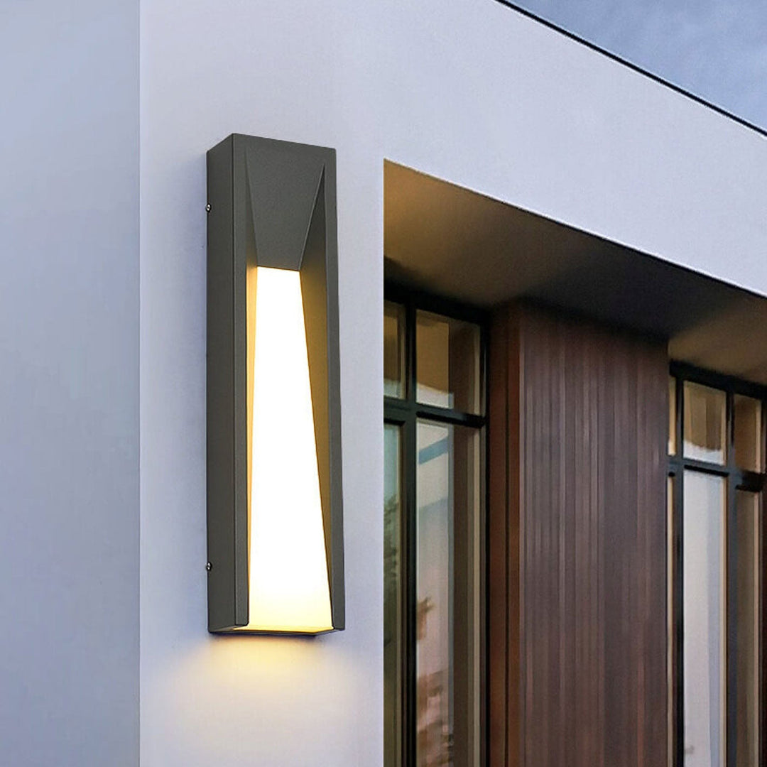 Waterproof Simple Strip Design LED Outdoor Wall Sconce Lamp | Bowlift