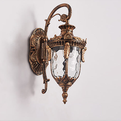 European Deluxe Lantern Outdoor Waterproof 1-Light Wall Sconce Lamp | Bowlift