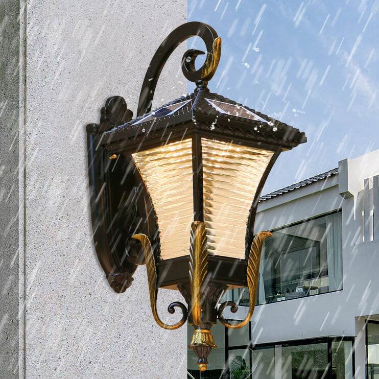 European-style Retro Aluminum Waterproof Outdoor 1-Light Wall Sconce Lamp | Bowlift