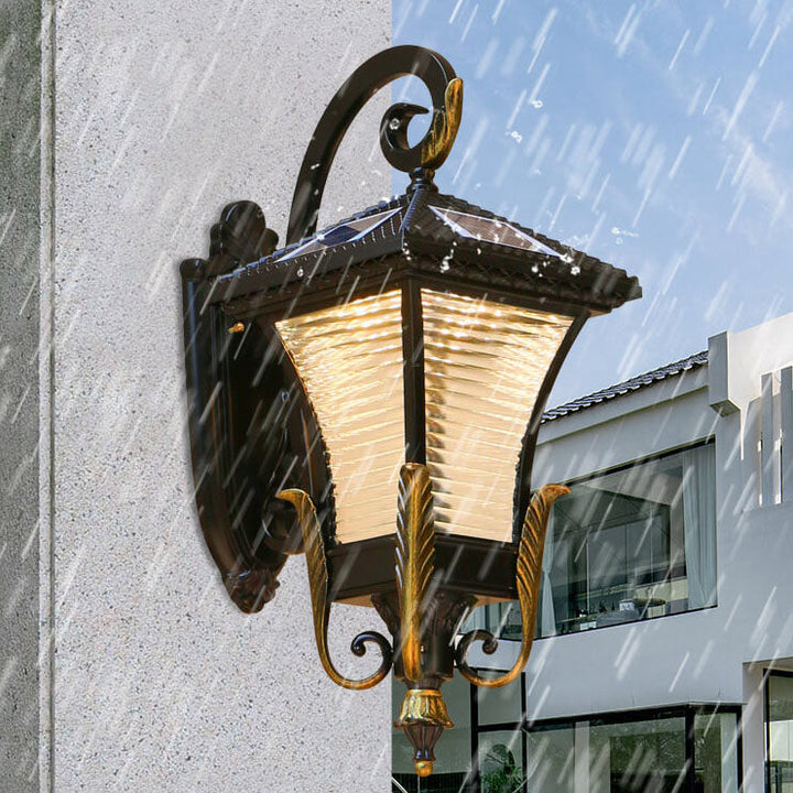 European-style Retro Aluminum Waterproof Outdoor 1-Light Wall Sconce Lamp | Bowlift