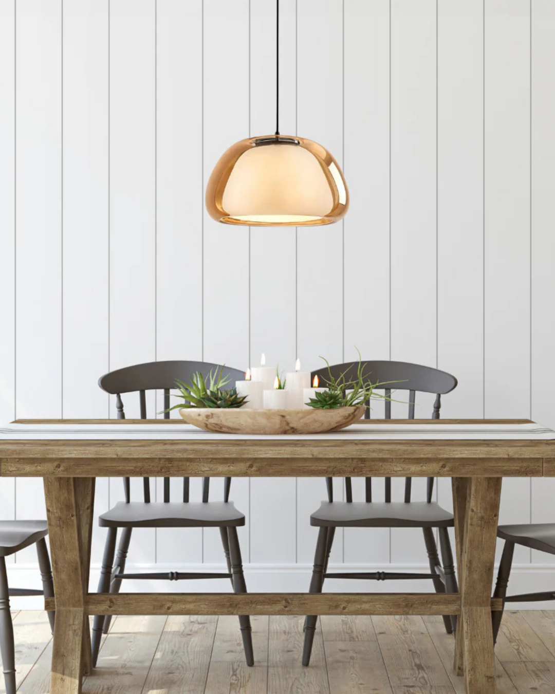 BowLift | Elegant Lamp in the Form of a Glass Dome with Crystal Accent