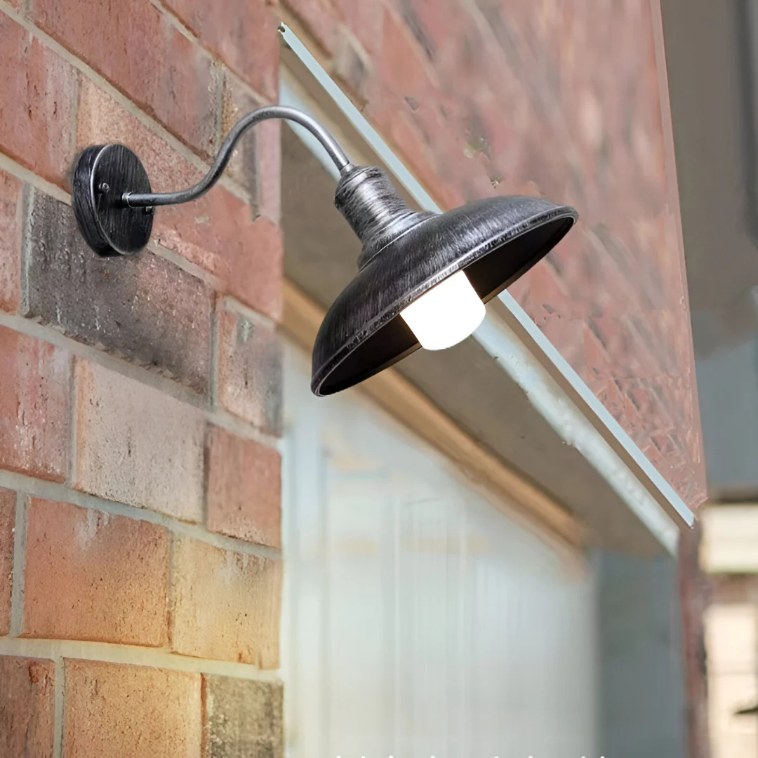 BowLift | Antique Brass IP65 Waterproof Outdoor Wall Lamp