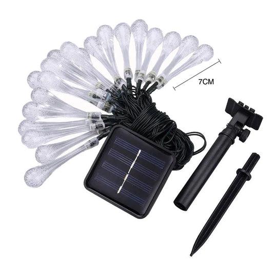 BowLift | Water Drop Solar String Lights