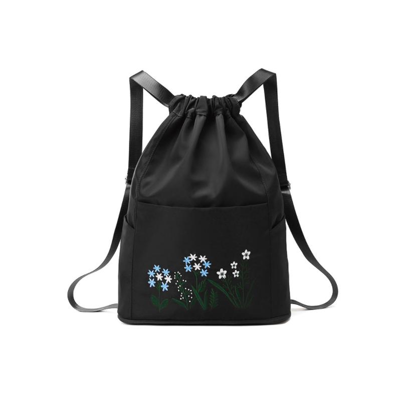 Multifunctional travel backpack with drawstring and embroidery | Bowlift