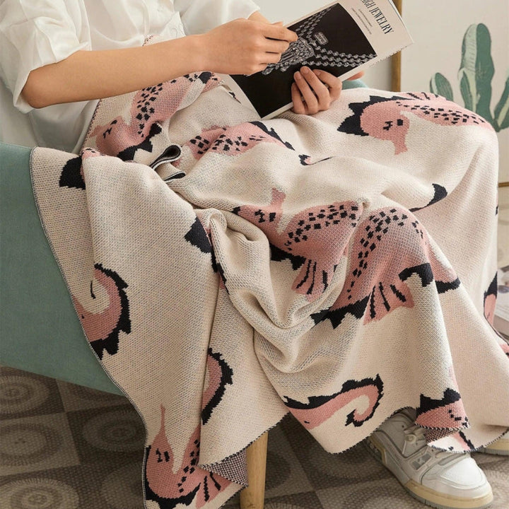 BowLift | Nautical Seahorse Throw Blanket