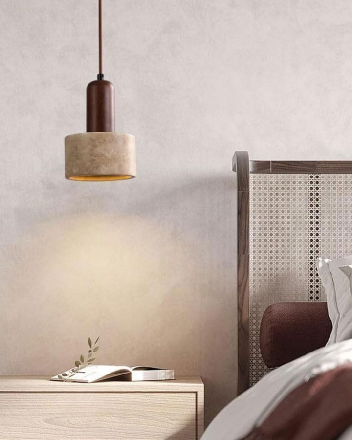 BowLift | Stylish Hanging Lamp with Stone Effect