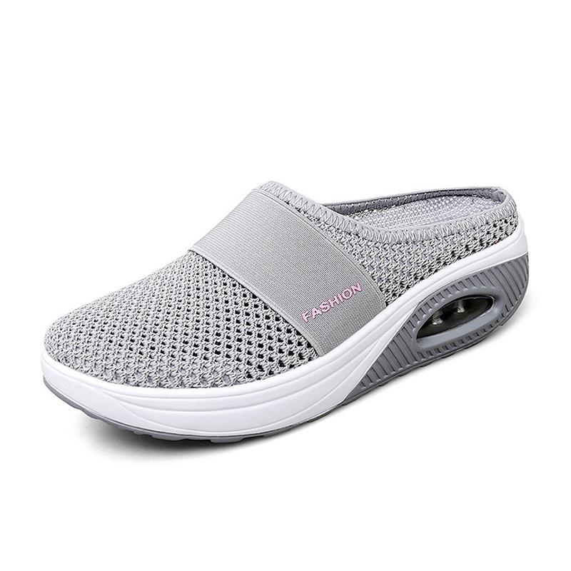 BowLift | Flat Slingback Sandals Made of Mesh