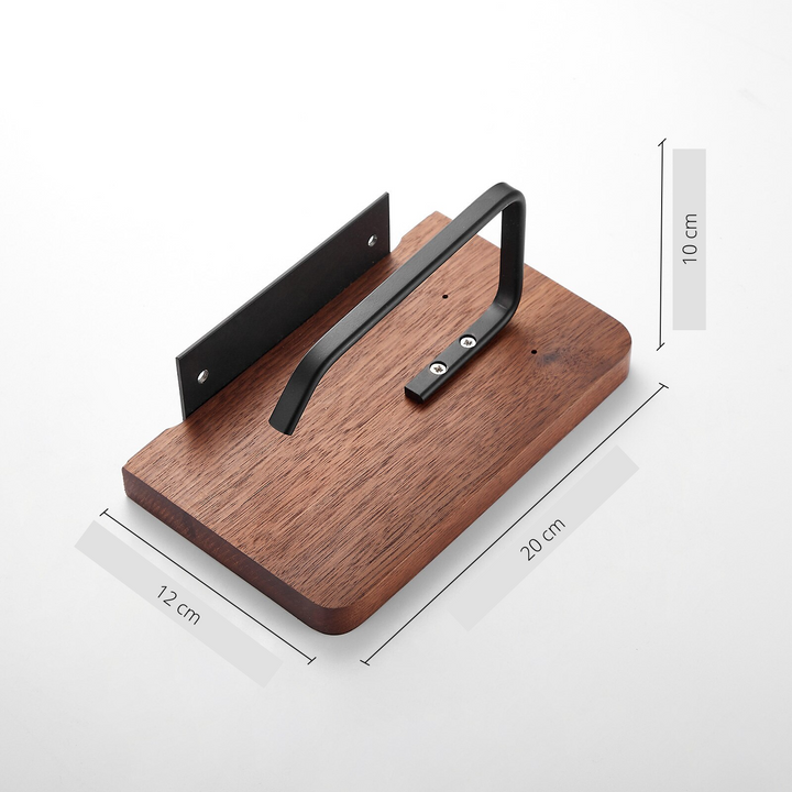 WoodEase Holder – Stylish Wooden Toilet Roll Holder Bowlift
