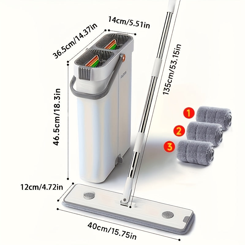 Mop set with bucket | 33 cm or 40 cm flat mop | Bowlift