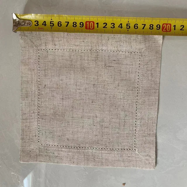 12pcs Linen Party Table Cloth Dinner Napkin Restaurant Napkins | Bowlift