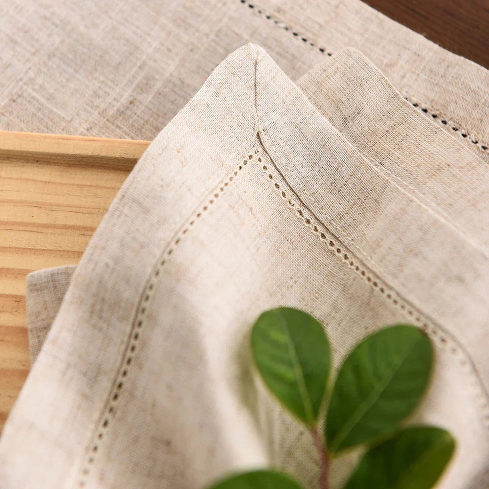 12pcs Linen Party Table Cloth Dinner Napkin Restaurant Napkins | Bowlift