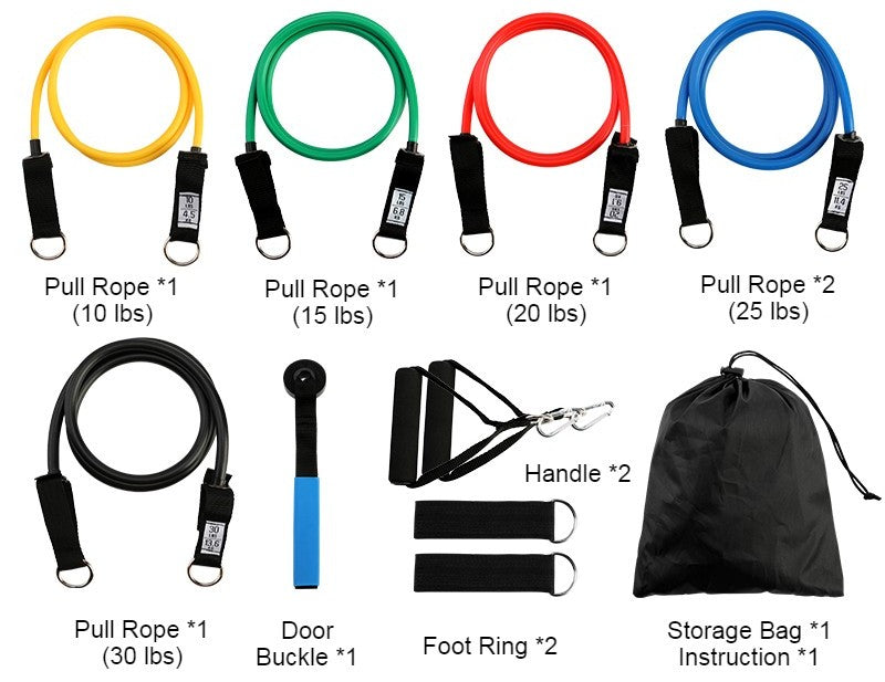 BowLift | Multifunction Home Latex Fitness Pull Rope, Portable Exercise Equipment Tensile Elastic Resistance Band