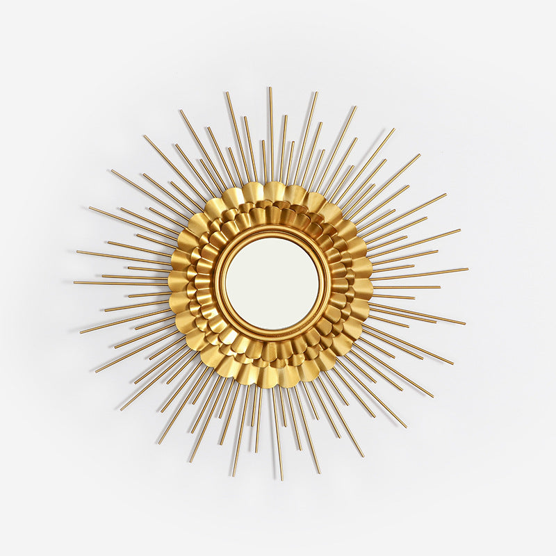 Sunburst Pattern Decorative Wall Mirror Bowlift