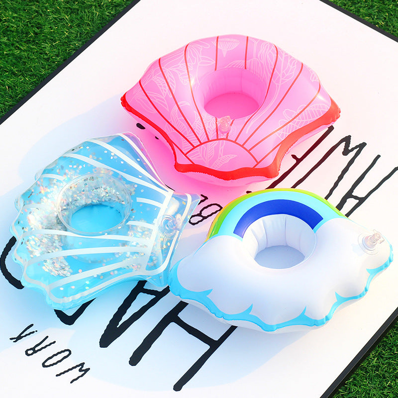 Ladies Inflatable Pool Ring with Floral Patterns Bowlift