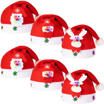 BowLift | Merry Christmas LED Light Hat Santa Claus