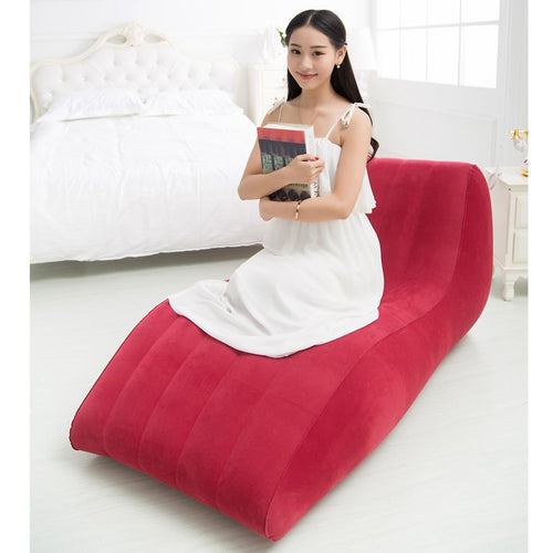 Ladies Comfortable Inflatable Recliner with Ergonomic Back Support Bowlift