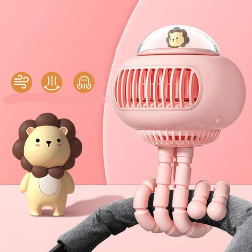 Lovely Cartoon Portable Safe Stroller Fan | Bowlift