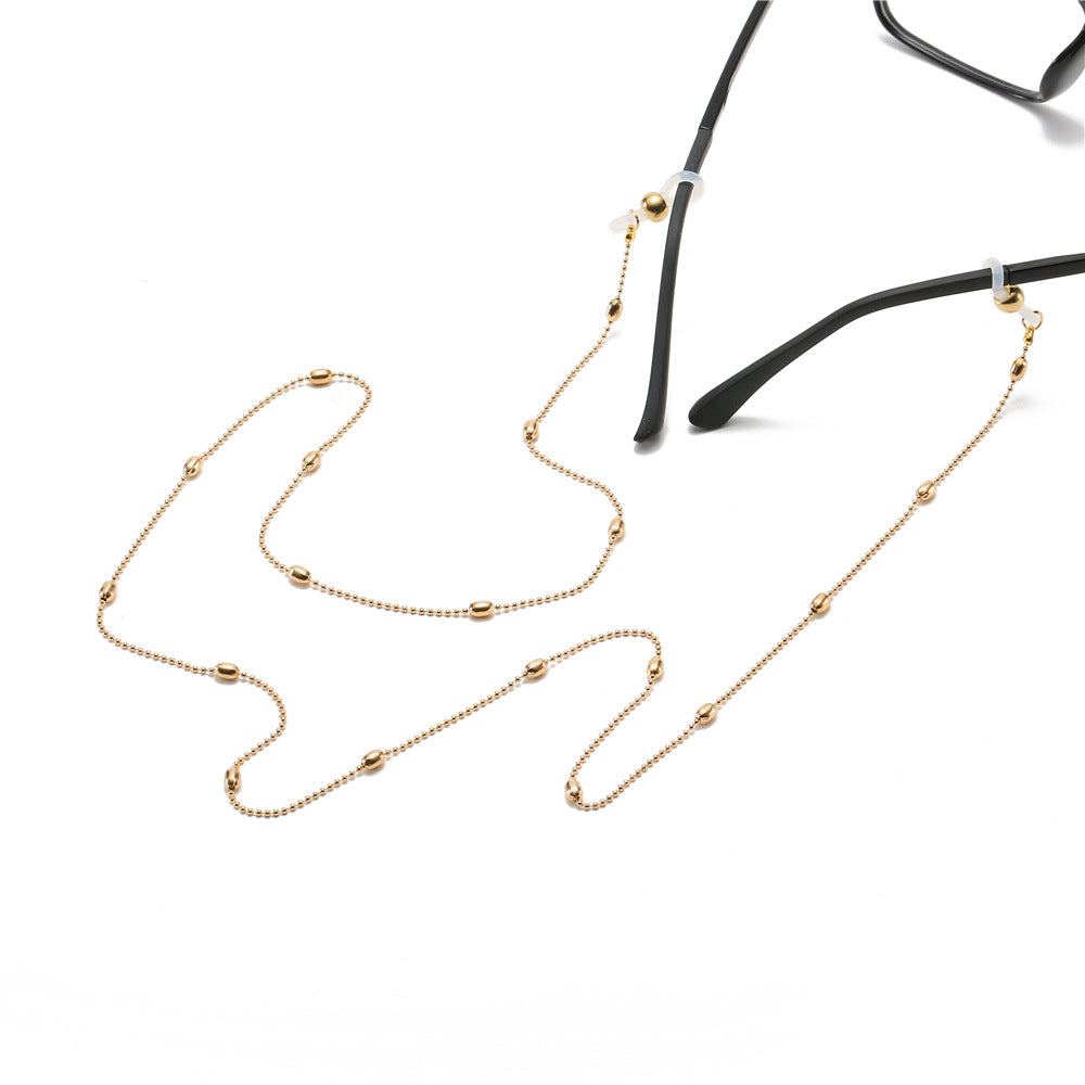 Stylish Metal Chain Eyewear Retainer Bowlift