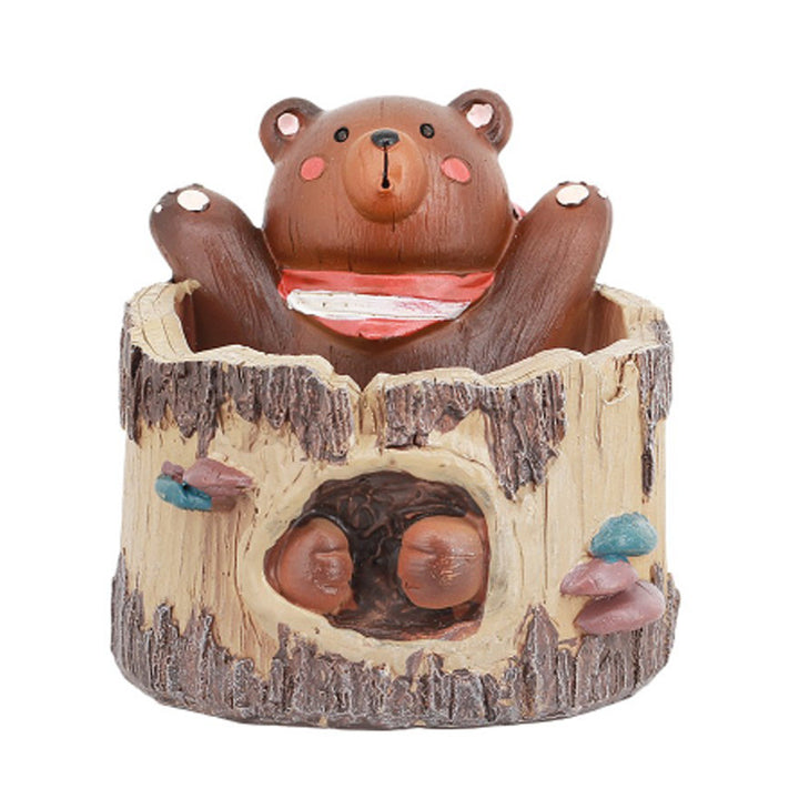 Charming Bear-Themed Planter