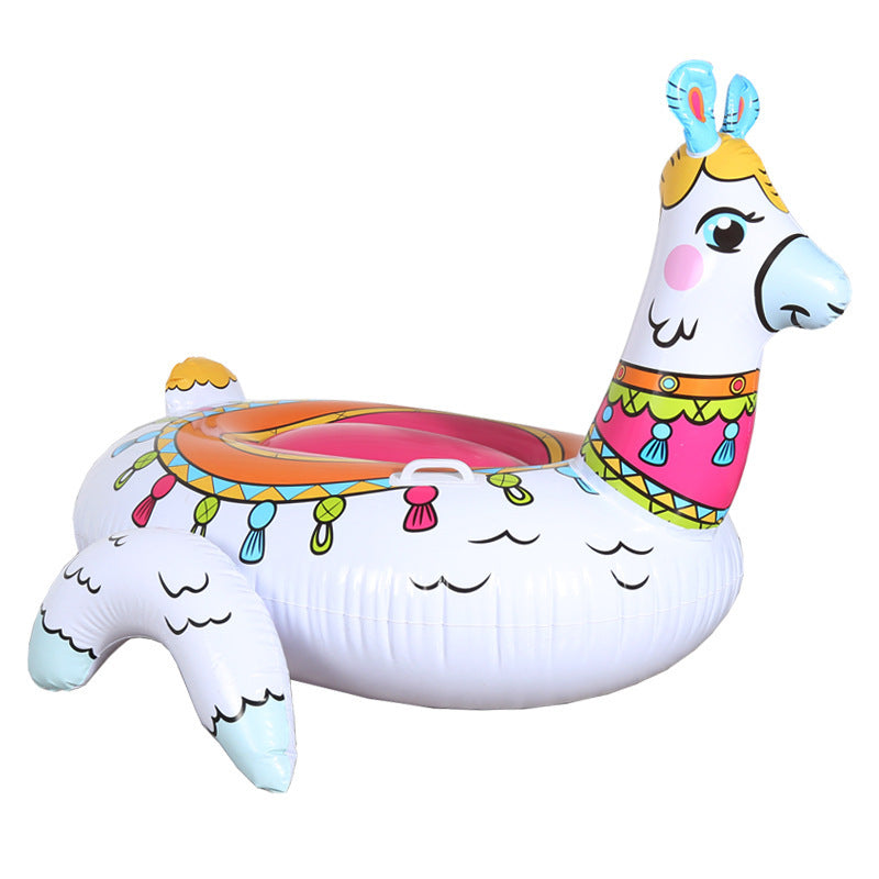 Ladies Inflatable Llama Swimming Pool with Seating Comfort Bowlift