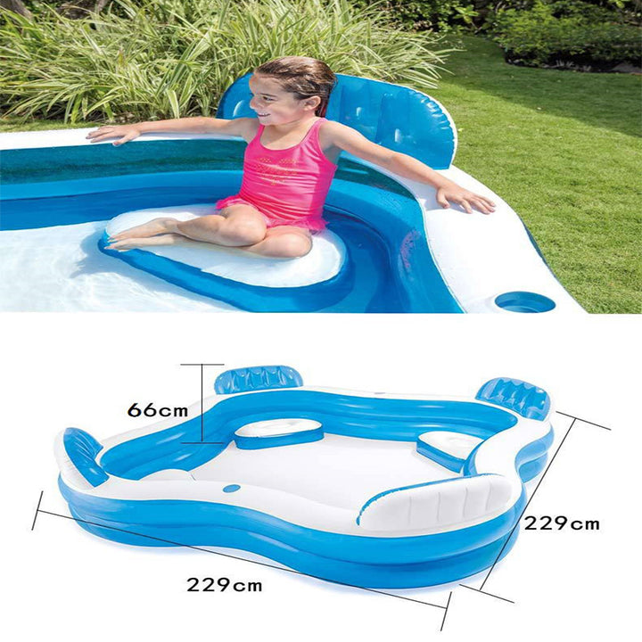 Ladies Inflatable Lounge Bathtub with Integrated Lounge Areas Bowlift