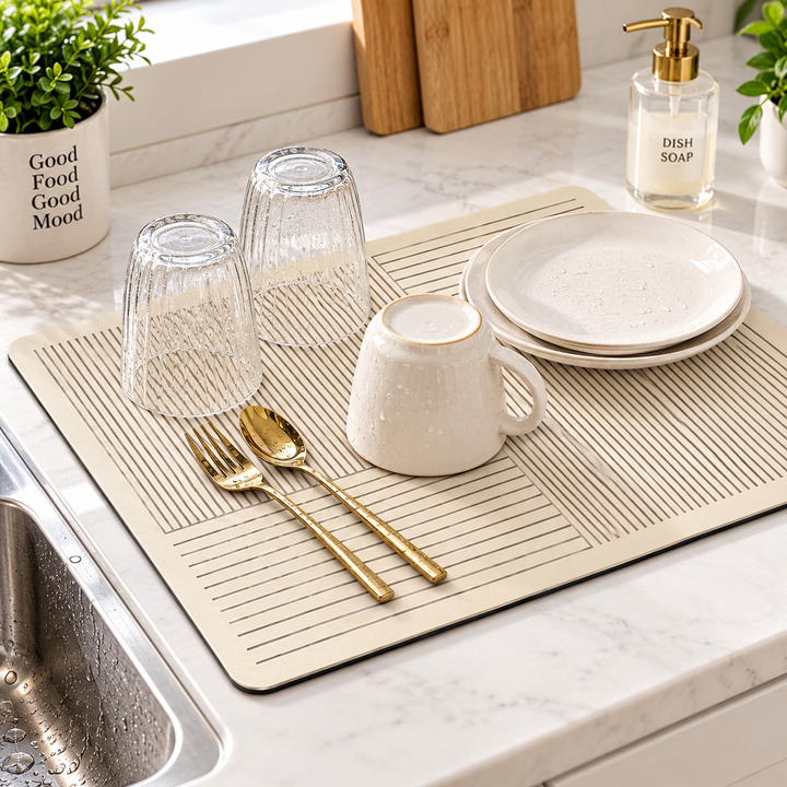 Premium Non-Slip Heat-Resistant Silicone Dish Drying Mat Bowlift