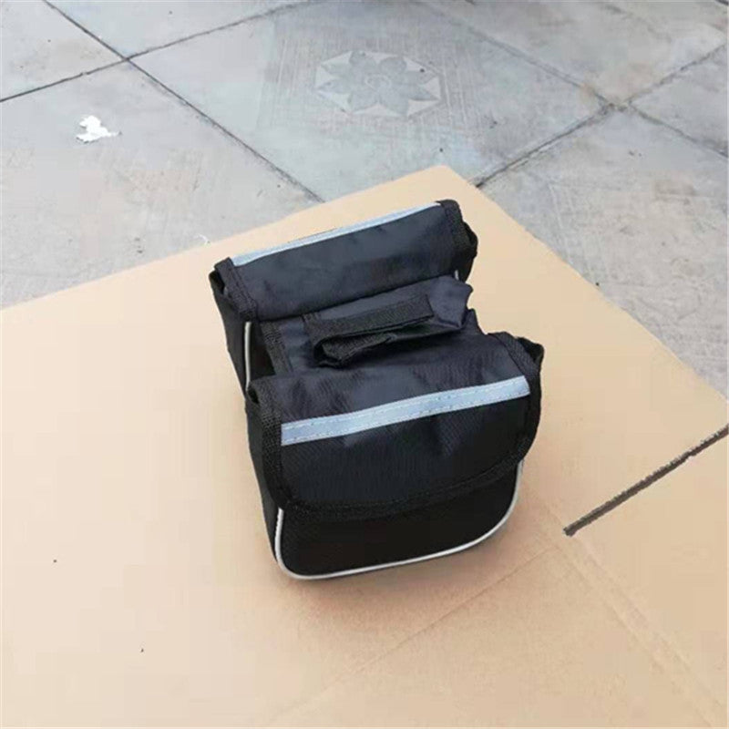 compact reflective waterproof bicycle handlebar bag with quick release straps and multi compartment Bowlift