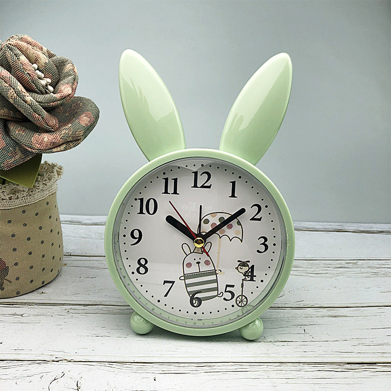 Funny alarm clock with rabbit ears Bowlift