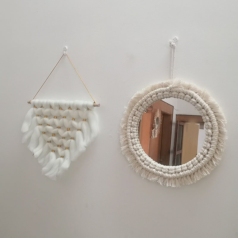 Decorative Macrame Wall Mirror Bowlift
