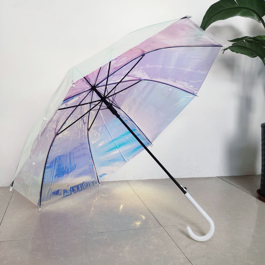 Ladies Rainbow Colored Umbrella Bowlift