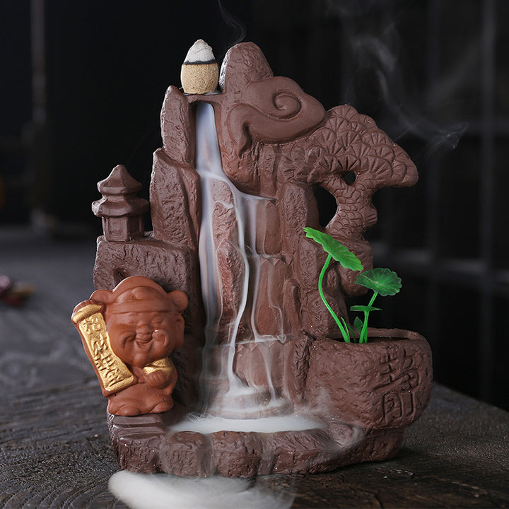 Artistic Waterfall Incense Burner