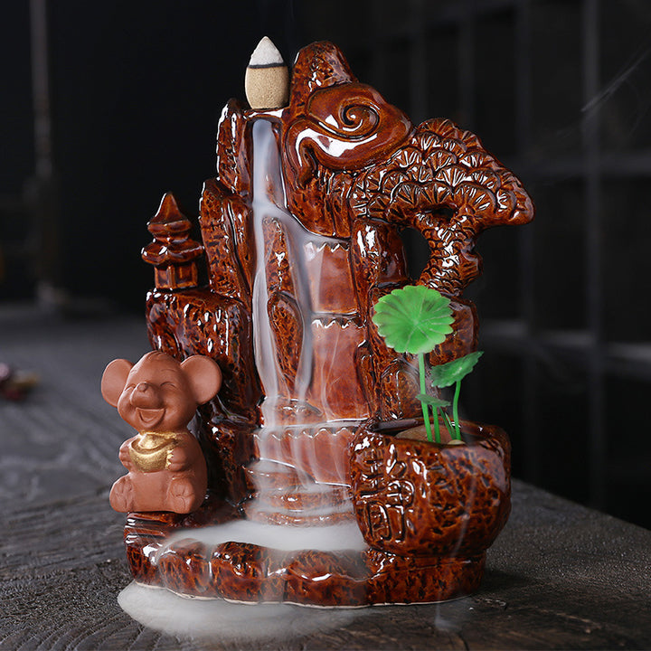 Artistic Waterfall Incense Burner