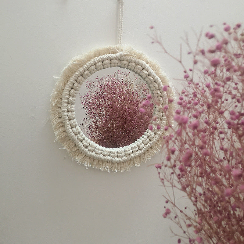 Decorative Macrame Wall Mirror Bowlift