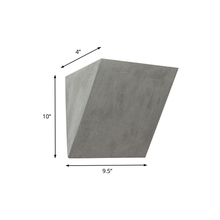BowLift | Cement Bowl/Cylinder Shade Wall Lighting Modern Style 1 Light Bathroom Wall Light Fixture in Gray