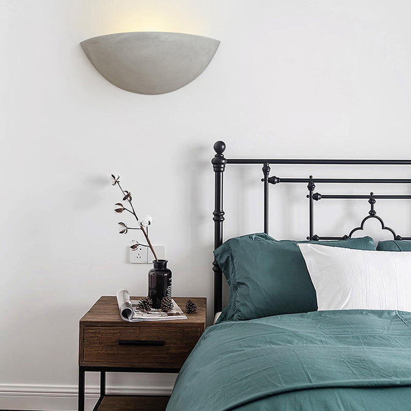 BowLift | Cement Bowl/Cylinder Shade Wall Lighting Modern Style 1 Light Bathroom Wall Light Fixture in Gray