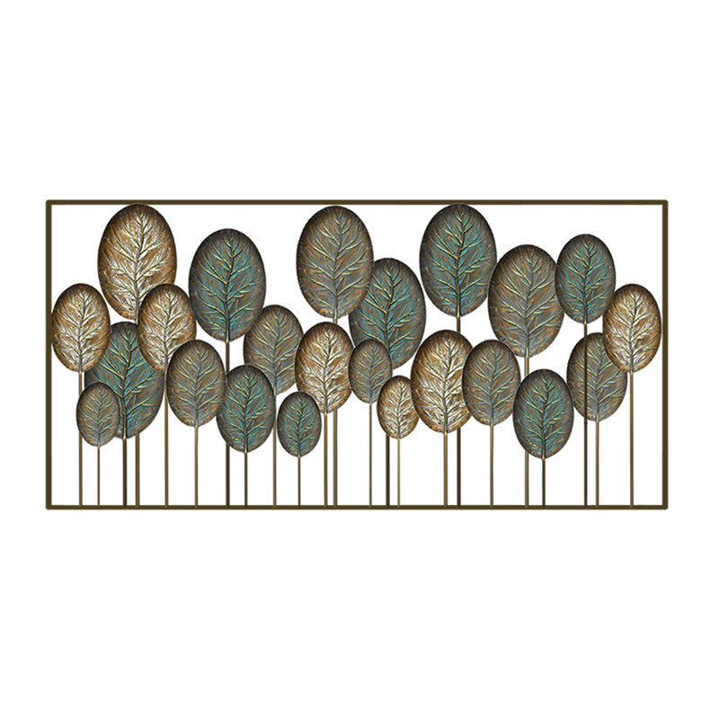 Decorative Metal Leaf Wall Art Panel Bowlift