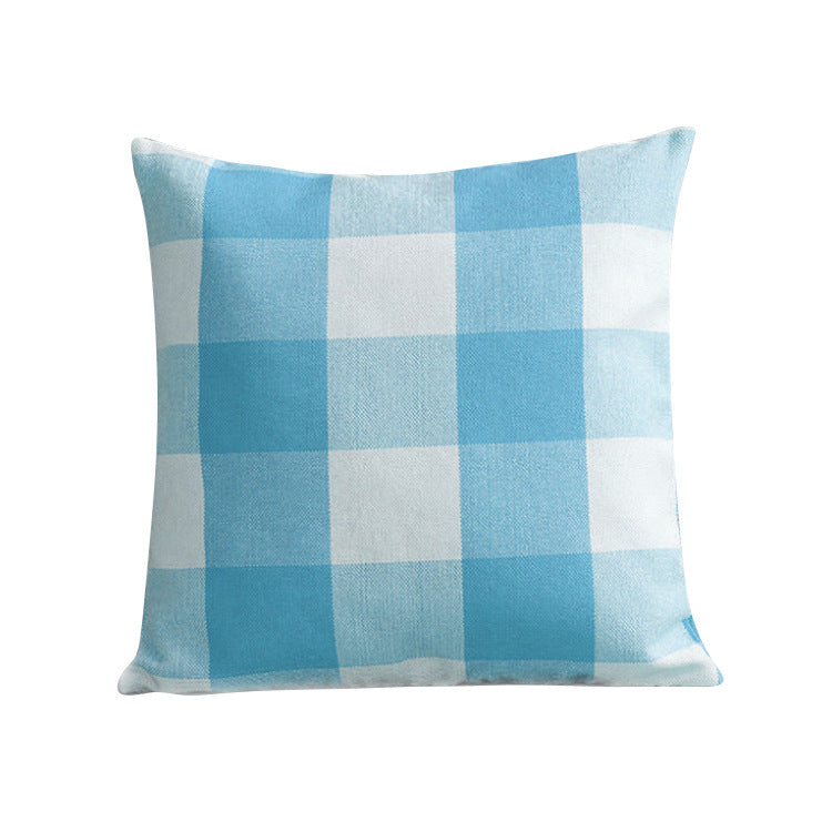 Buffalo Check Cotton Canvas Square Throw Pillow Covers Set