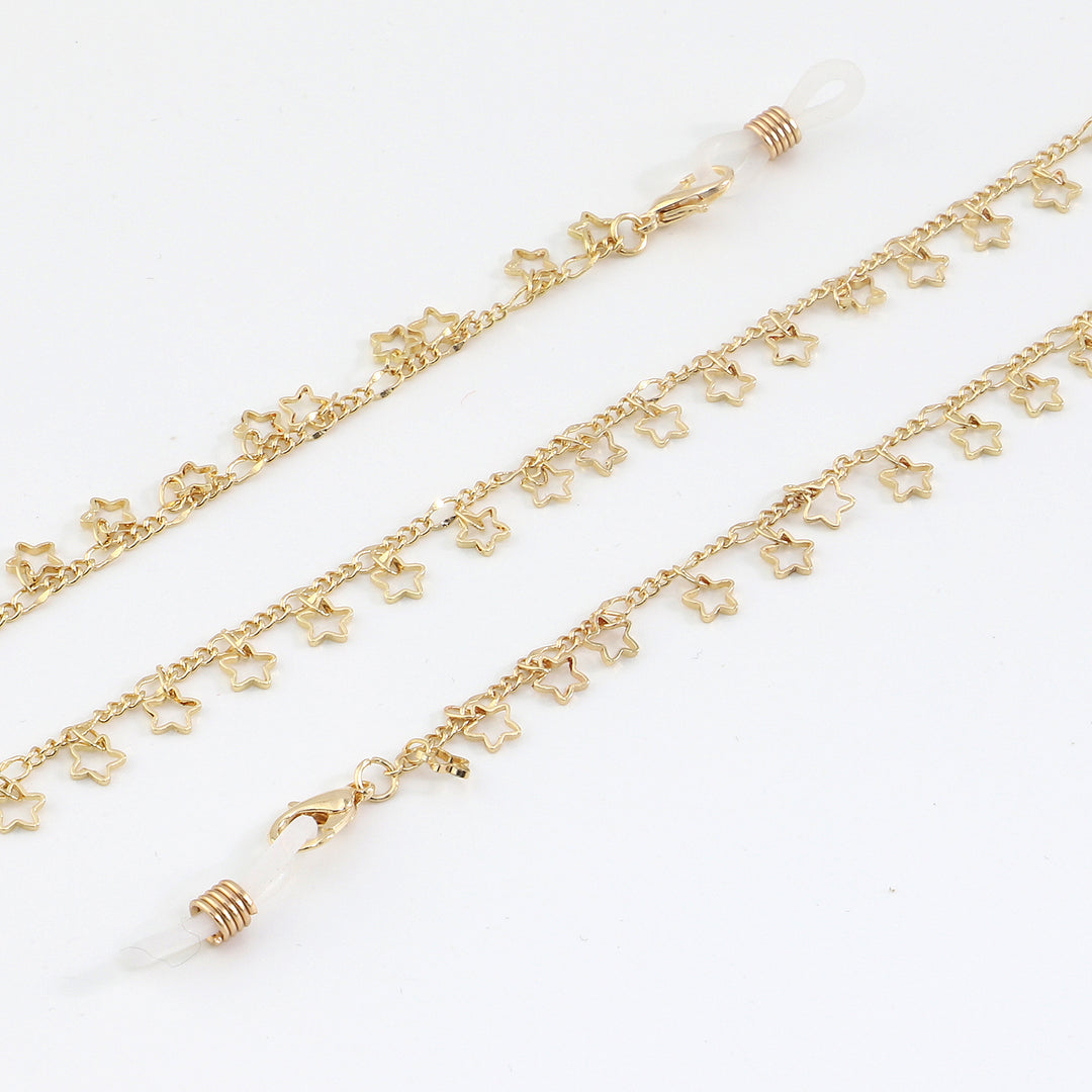 Star-Decorated Eyewear Chain Bowlift