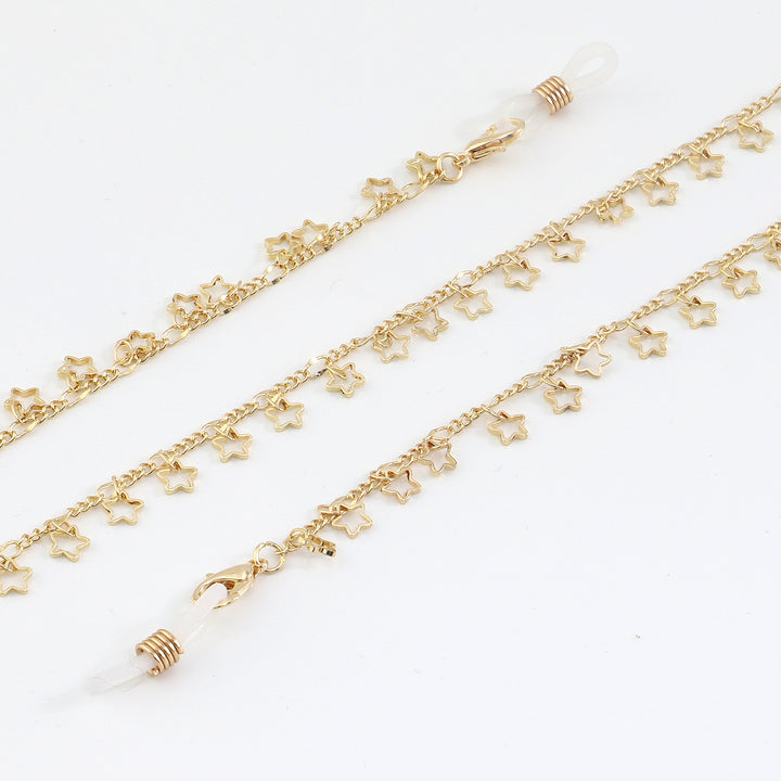 Star-Decorated Eyewear Chain Bowlift