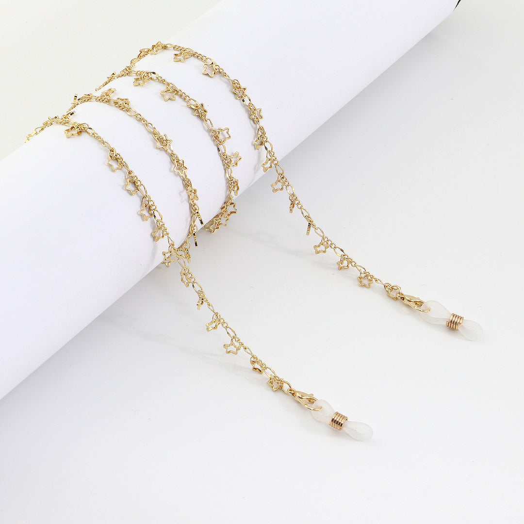 Star-Decorated Eyewear Chain Bowlift