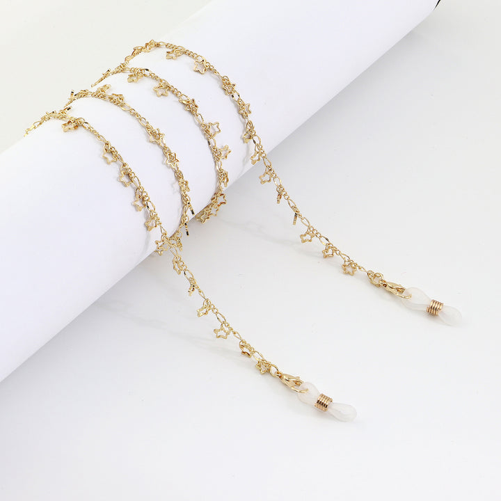 Star-Decorated Eyewear Chain Bowlift