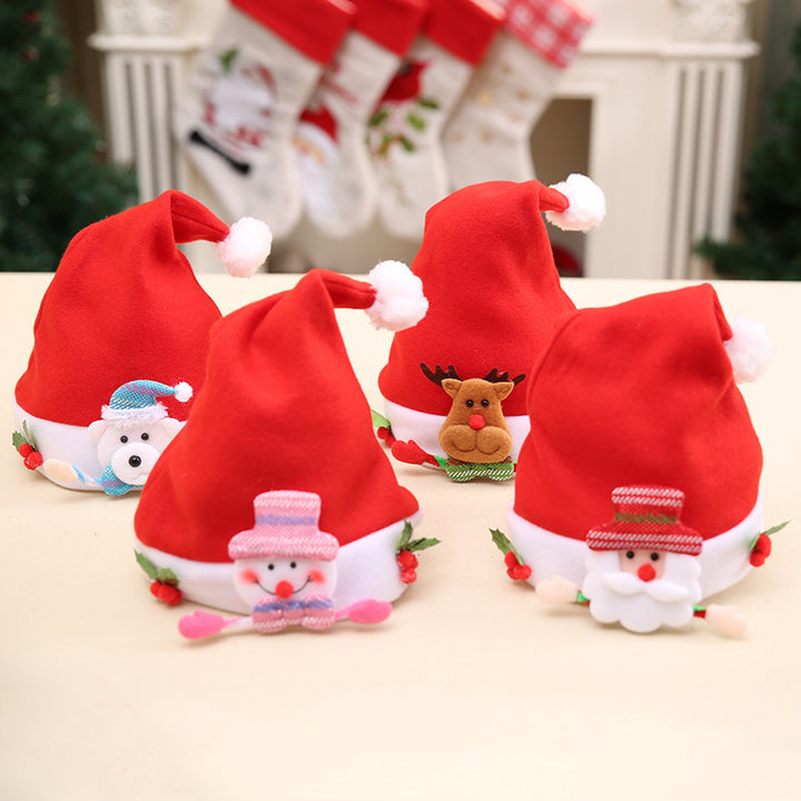 Festive Christmas hat with snowman motif Bowlift
