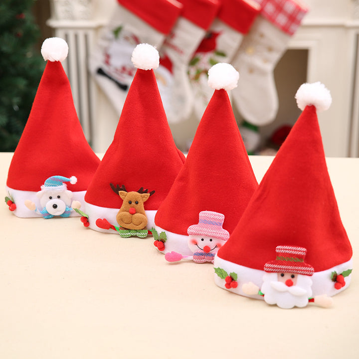 Festive Christmas hat with snowman motif Bowlift