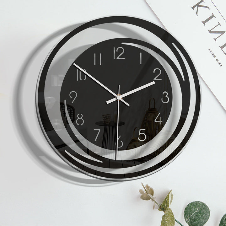 BowLift | Elegant Silent Wall Clock in Acrylic – Modern and Stylish