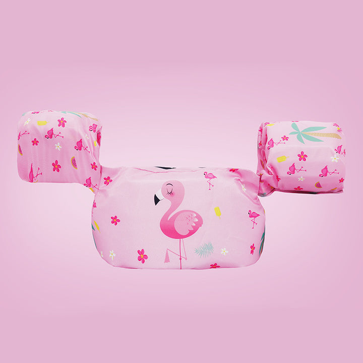 Women's Inflatable Swim Aid with Colorful Flamingo Design Bowlift