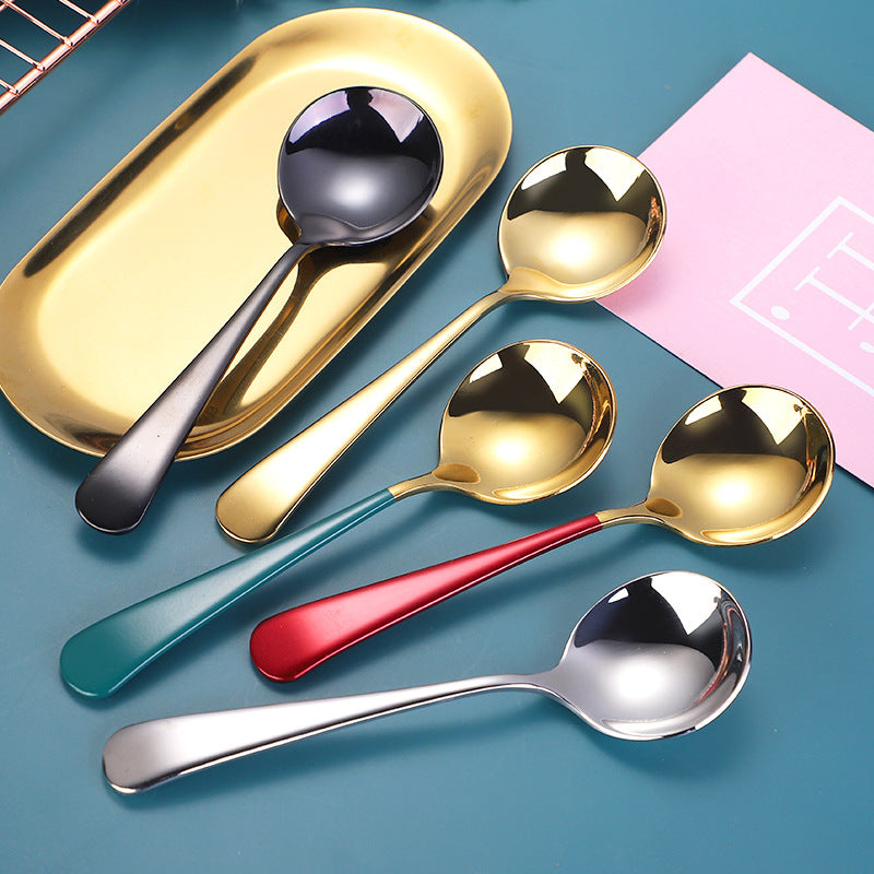 Elegant Dessert Spoon with High-Quality and Non-Slip Grip Design Bowlift
