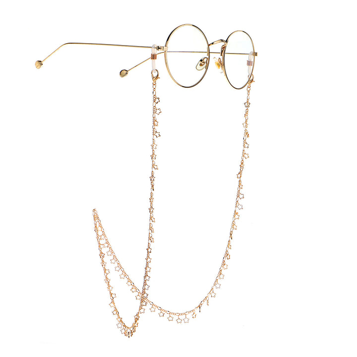 Star-Decorated Eyewear Chain Bowlift
